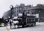 Edinburgh's Last Horse-drawn tram  -  at Tollcross  -  24 August 1907