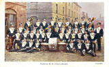 Postcard published by W Prosser, Cathcart  -  Band of HM 17th Lancers at Piershill Barracks  -  Postcard posted 1904
