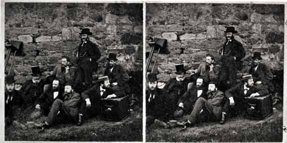 Stereo Pair of Photographs  -  PSS Outing 1856