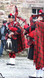 James Robertson, one of the pipers from The Black Kilts Pipe Band on their visit to Edinburgh, 2012