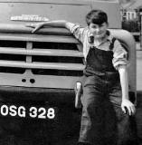 George Field and his grandfather's van
