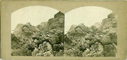 A stereoview of Inchkeith by Archibald Burns