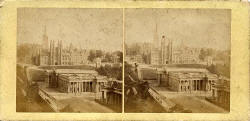Stereo view by an unidentified photographer  -  National Galleries and the Free Church of Scotland