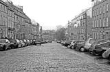Looking down India Street to Stockbridge from Heriot Row  -  December 2007