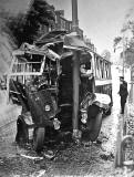 Marchmont Road  -  Bus and Lamp Post Crash - 1948