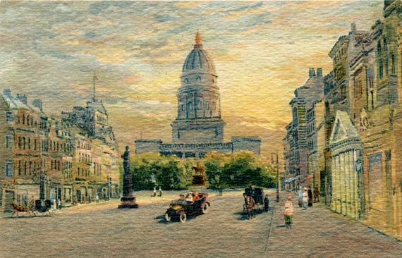 Castle Postcards - Offset Series  -  George Street