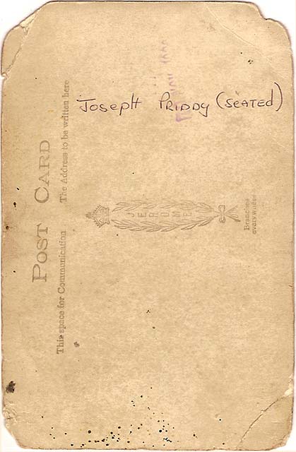 The back of a Jerome postcard  -  Date and place not known  -  Elephant