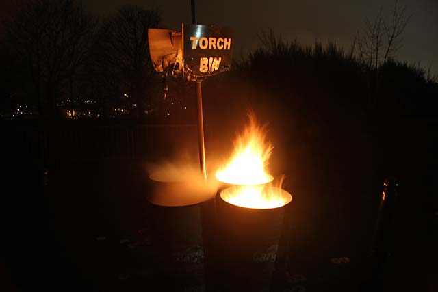 Photo taken at Calton Hill on the evening of the Torchlight Procession  -  December 30, 2011