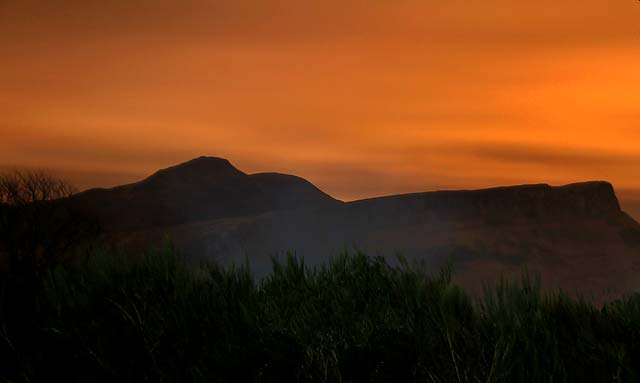 Photo taken at Calton Hill on the evening of the Torchlight Procession  -  December 30, 2011