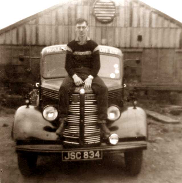 John Reid on Middle Pier, Granton Harbour, around 1960s