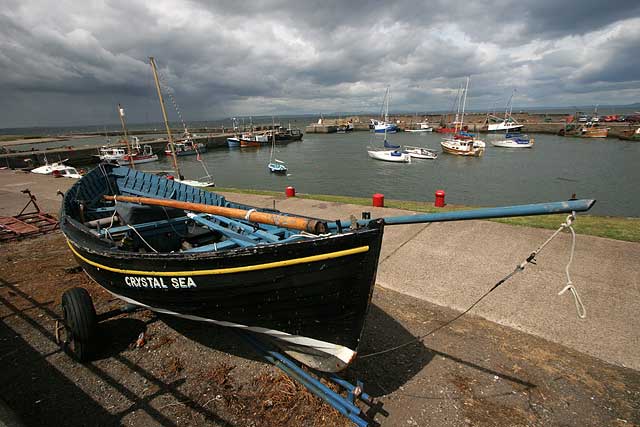 Stormy sky over Port Seton Harbour  -  Crystal Sea