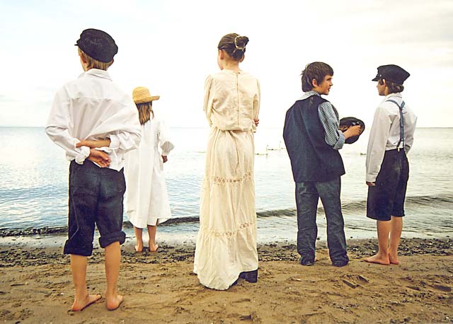 Photograph on Portobello Beach, taken during the filming of the video:  "Memories of Portobello - It always seemed to be sunny"