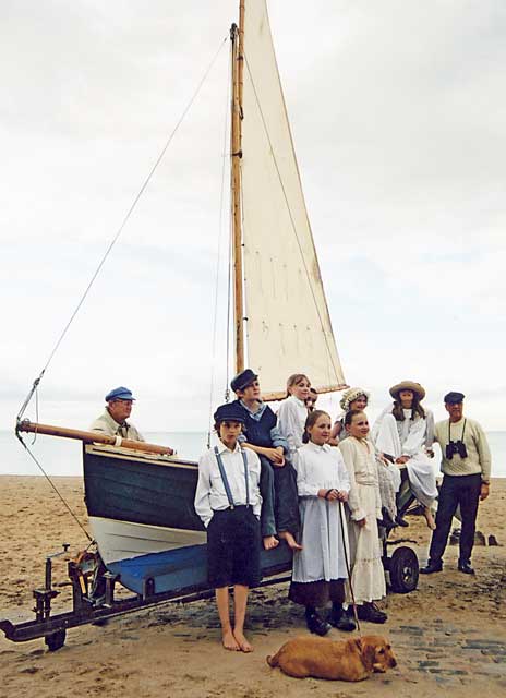 Photograph on Portobello Beach, taken during the filming of the video:  "Memories of Portobello - It always seemed to be sunny"