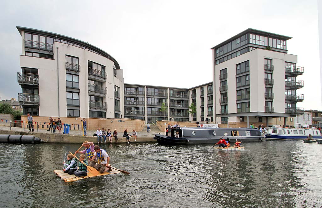 Canal Festival and 4th Annual Raft Race  -  Union Canal, Edinburgh, June 26, 2010