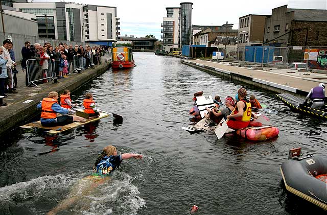 Raft Race on the Union Canal - June 27, 2009