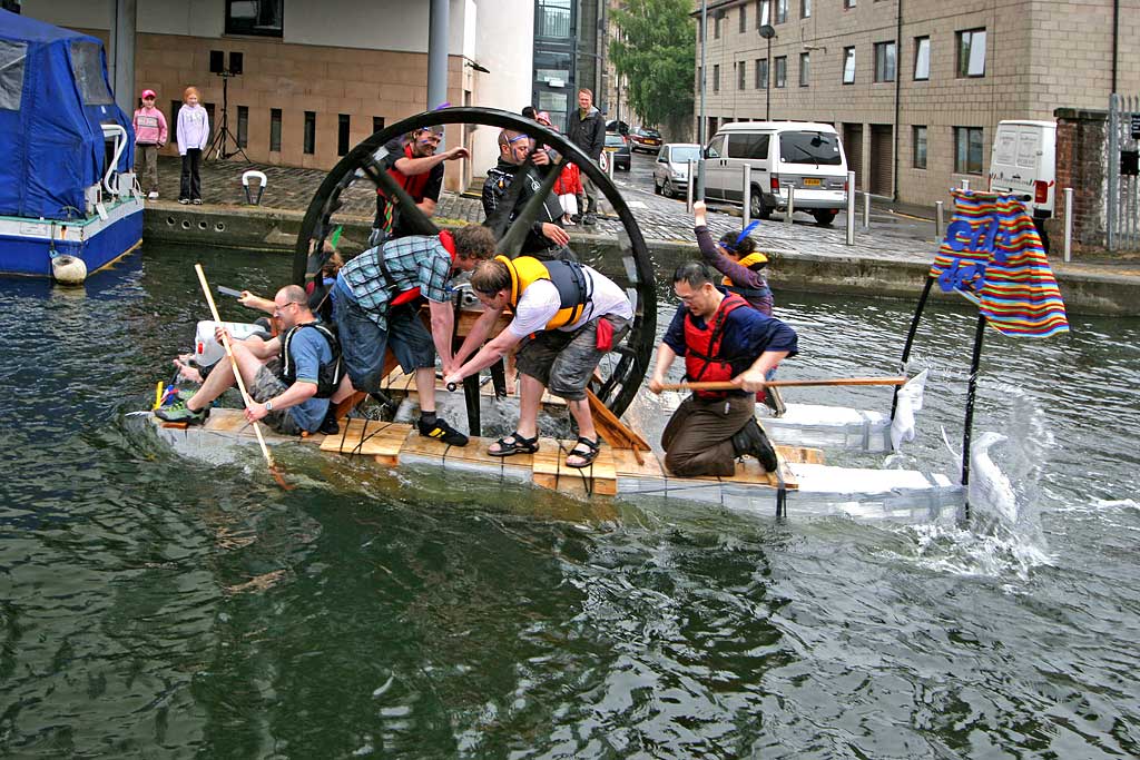 Raft Race on the Union Canal - June 27, 2009