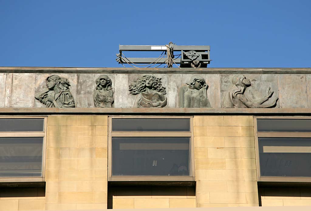 Standard Life Investments Head Office  -  1 George Street  - Sculpture in Bronze Relief  -  Foolish Virgins