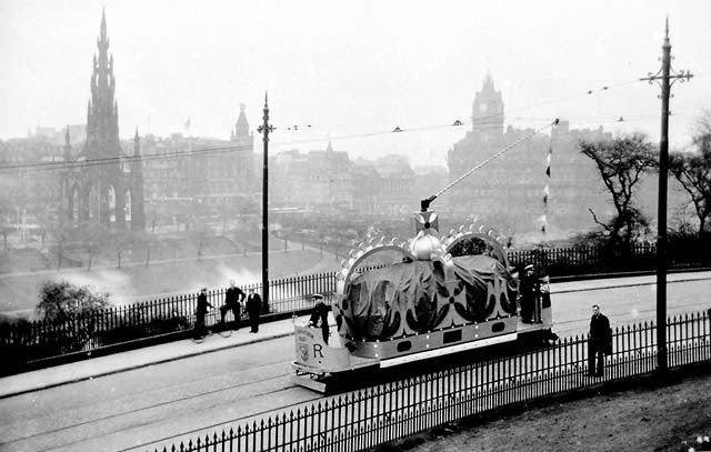 Decorated Trams  - Crown on the Mound