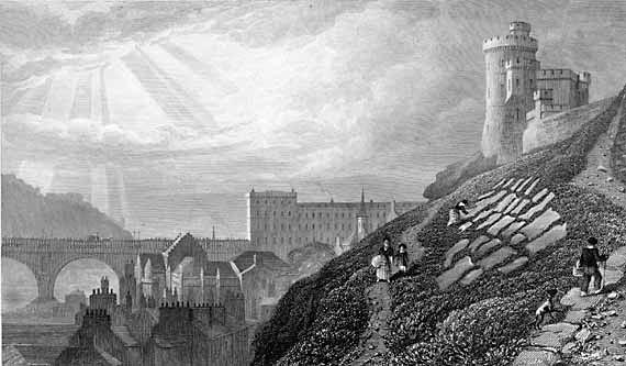 Engraving in 'Modern Athens'