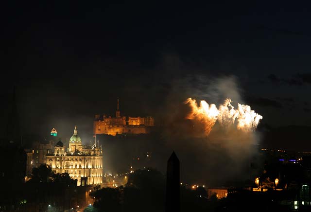 Edinburgh Festival Fireworks 2006 - seen from Calton Hill