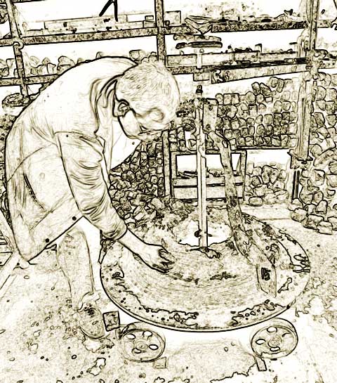 Witechapel Bell Foundry  -  Starting to Create the Mould